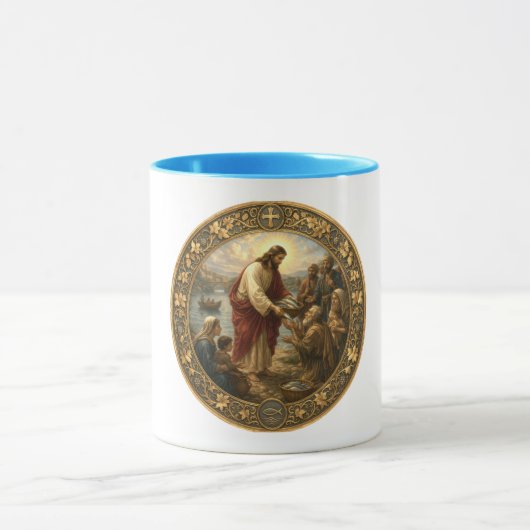Christelijk symbolisch mok (Midden)