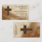 Christelijk symbool arts arts medische arts visitekaartje (Voorkant / Achterkant)
