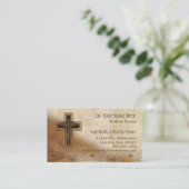 Christelijk symbool arts arts medische arts visitekaartje (Staand voorkant)