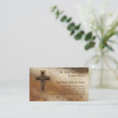 Christelijk symbool arts arts medische arts visitekaartje (Staand voorkant)