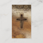 Christelijk symbool arts arts medische arts visitekaartje (Achterkant)