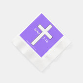 Christelijk symbool kruis servet (Hoek)
