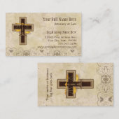 Christelijk symbool procureur advocaat visitekaartje (Voorkant / Achterkant)
