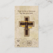 Christelijk symbool procureur advocaat visitekaartje (Achterkant)