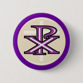 Christelijk symbool ronde button 5,7 cm (Voorkant)