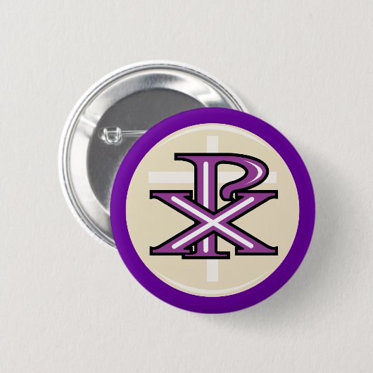 Christelijk symbool ronde button 5,7 cm (Voorkant /achterkant)