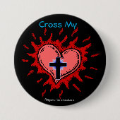 Christelijk symbool ronde button 7,6 cm (Voorkant)