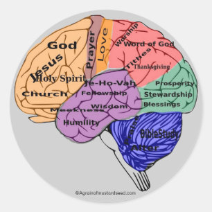 Christelijk symbool ronde sticker