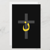 Christelijk Symbool Solidariteit van Nazarene Vet Briefpapier (Voorkant / Achterkant)