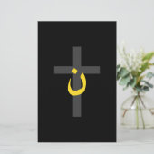 Christelijk Symbool Solidariteit van Nazarene Vet Briefpapier (Staand voorkant)