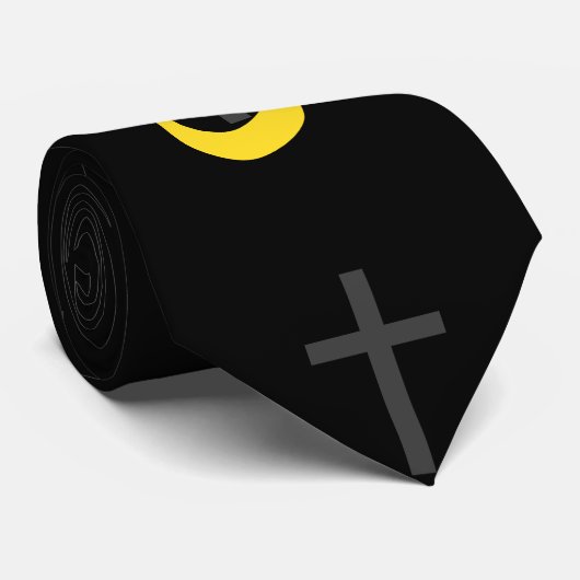 Christelijk Symbool Solidariteit van Nazarene Vet Stropdas (Opgerold)