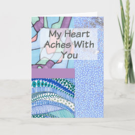 Christelijk Sympathy Card Collage ontwerp Kaart