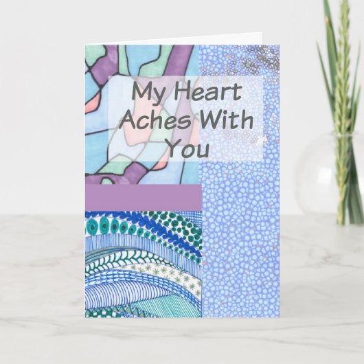 Christelijk Sympathy Card Collage ontwerp Kaart (Voorkant)