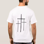 Christelijk T-shirt, Drie Kruizen T-shirt (Achterkant)