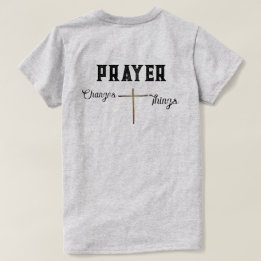 Christelijk T-shirt Gebed Verandert Dingen met Kru