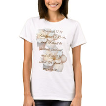 Christelijk T-shirt Jeremia 17:14 Mooie achtergron