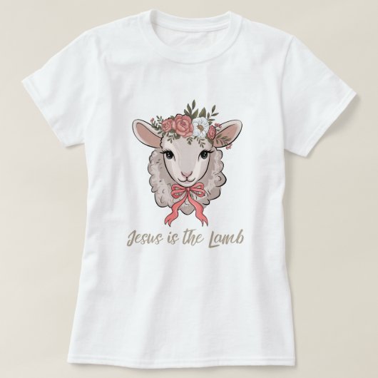 Christelijk T-shirt Jesus is de lamskoket (Design voorkant)