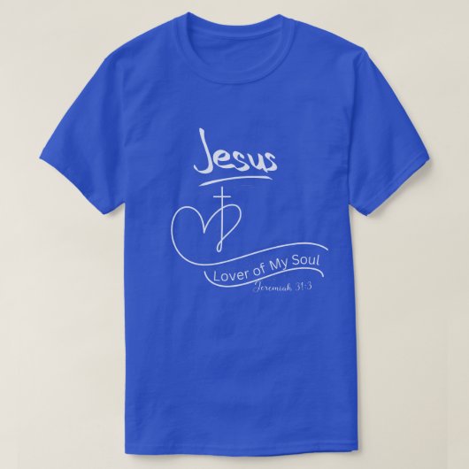 Christelijk T-shirt Jesus Lover of My Soul (Design voorkant)