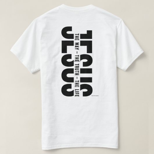 Christelijk T-shirt - Jezus helemaal (Design achterkant)