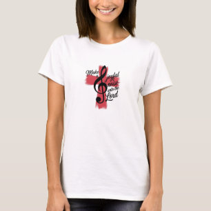 Christelijk T-shirt Maak een blij geluid