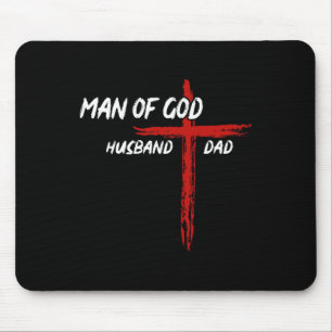 Christelijk T-shirt Man van God Echtgenoot Vader V Muismat