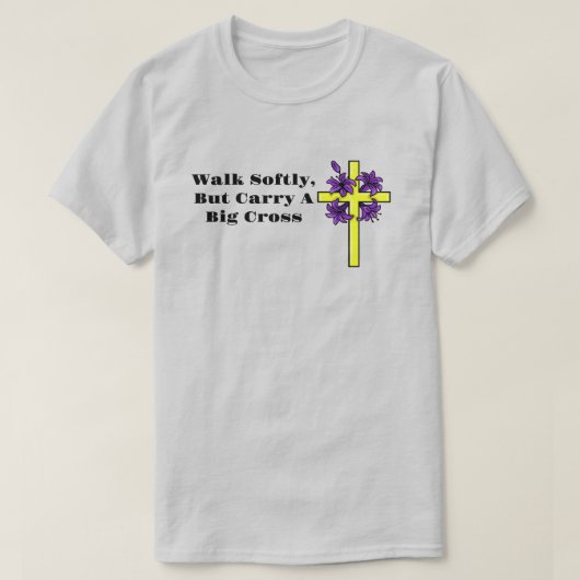 Christelijk T-shirt met Paaskruis Pas het aan! (Design voorkant)