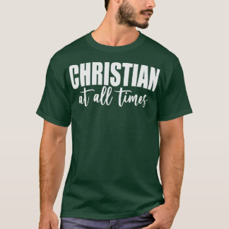 Christelijk te allen tijde wit t-shirt