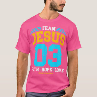 Christelijk - Team Jesus 03 Faith Hope Love T-shirt