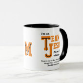 Christelijk TEAM JESUS Monogram Mok (Voorkant rechts)