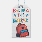 Christelijk terug naar school cadeau voor kinderen cadeaulabel (Voorkant)