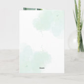 Christelijk thema gevouwen verjaardag Wenskaart Kaart (Achterkant)