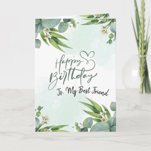 Christelijk thema gevouwen verjaardag Wenskaart Kaart (Voorkant)