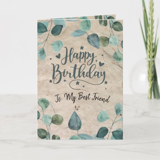 Christelijk thema gevouwen verjaardag Wenskaart Kaart (Voorkant)