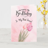 Christelijk thema gevouwen verjaardag Wenskaart Kaart (Gele Bloem)