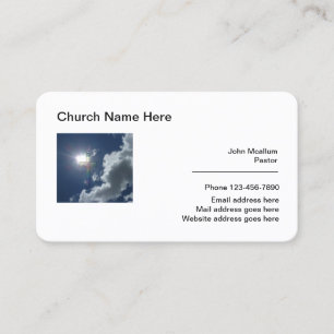Christelijk thema modern visitekaartje