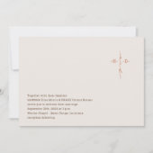 Christelijk Trouw Handlettered Monogram Kruis Kaart (Voorkant)