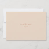 Christelijk Trouw Handlettered Monogram Kruis Kaart (Achterkant)
