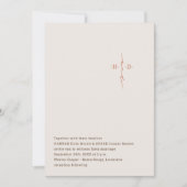 Christelijk Trouw Handlettered Monogram Kruis Kaart (Voorkant)