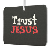 Christelijk ‘Trust JESUS’ Rood Zwart Wit Luchtverfrisser (Links)