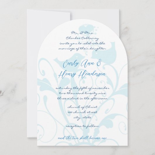 Christelijk Twee Worden Een Blauwe Tortelduifjes H Kaart (Voorkant)