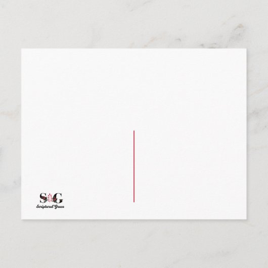 Christelijk U bent Gods MasterstukManuscript Briefkaart (Achterkant)