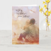 Christelijk Vaderdag Proverbs 17 versus 6 strand Kaart (Gele Bloem)