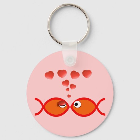 Christelijk Valentijn Oranje v2 Sleutelhanger (Voorkant)