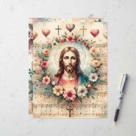 Christelijk Valentijnse Scrapbook Papier