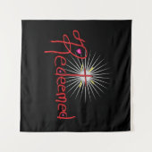 Christelijk ‘Verlost’ met Cross Black Wandkleed (Voorkant (horizontaal))