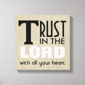Christelijk Verpakt Canvas Art Trust in de Heer (Voorkant)
