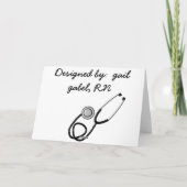 Christelijk verpleegkundig Wenskaart Bedankkaart (Achterkant)