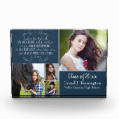 Christelijk Verse Afstuderen Foto Collage Blue (Voorkant)