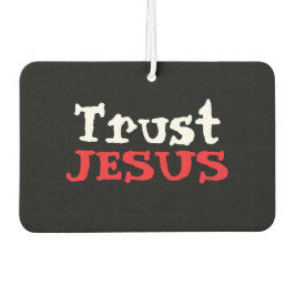 Christelijk ‘Vertrouw JESUS’ Rood Zwart Wit Luchtverfrisser