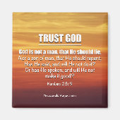 Christelijk VERTROUWEN GOD Nummers 23:19 Magneet (Voorkant)